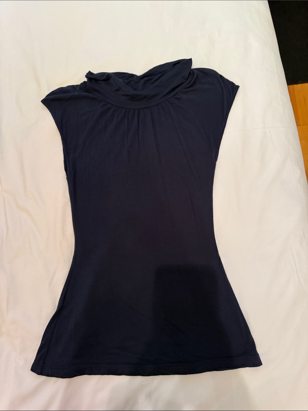 Marciano Navy Sleeveless Mock-Collar Tank Top